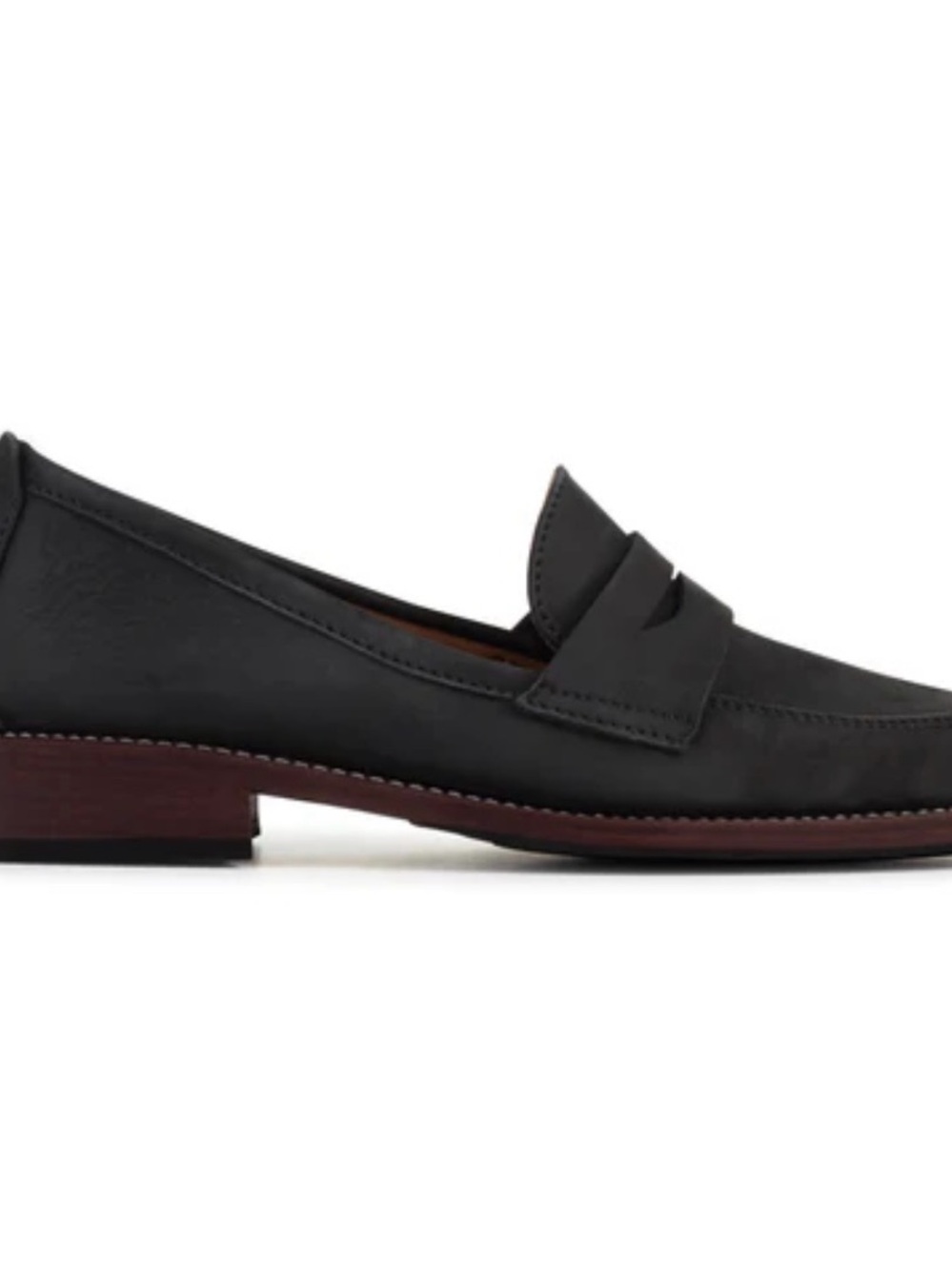 Adelante Women's Black Leather Loafers